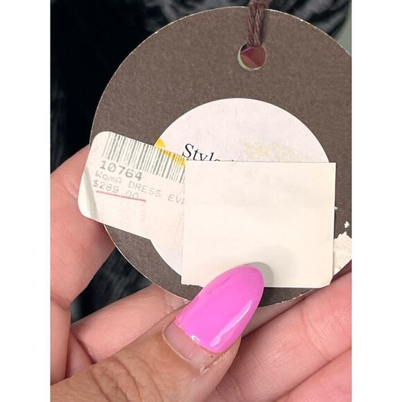 NWT VTG Anthropologie Eva Franco Marilyn Brocade A-Line Dress Vienna Black 6 - Picture 10 of 12